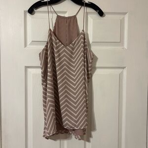 Chevron Pattern Sleeveless Top